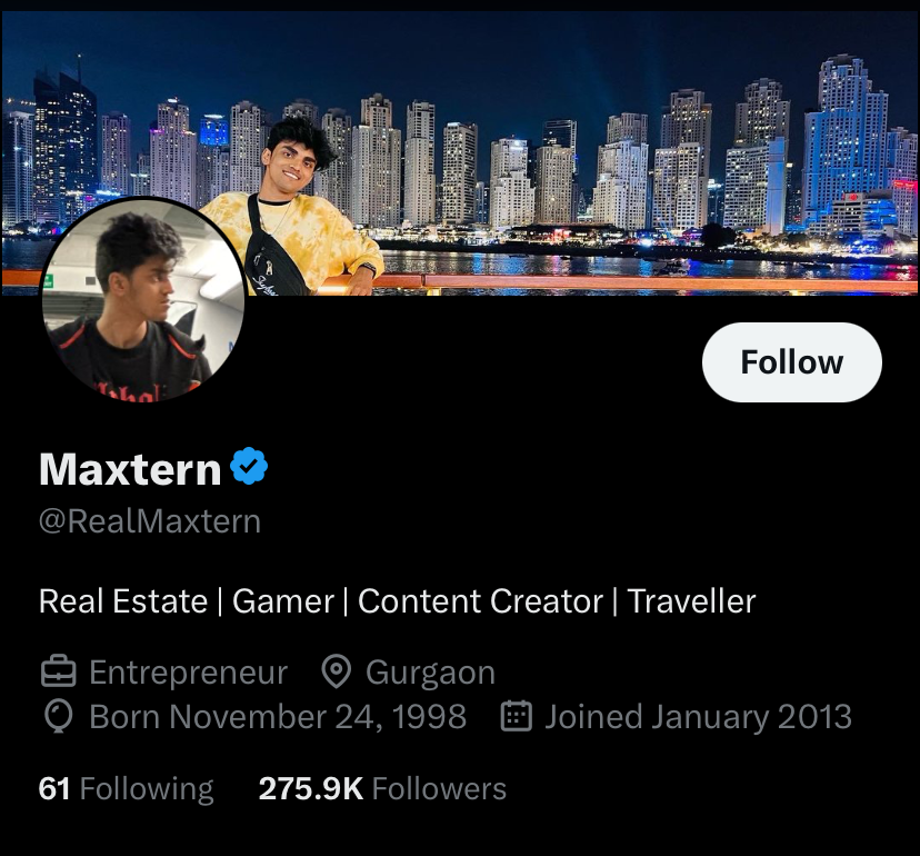 Maxtern Twitter